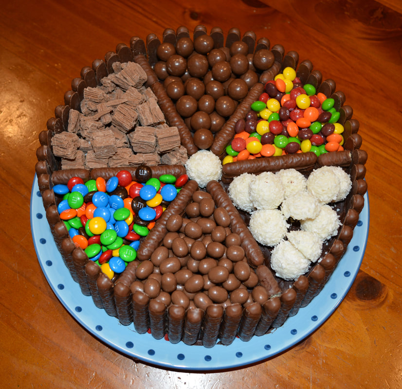 Chocolate Truffle 2 Tier Birthday Cake